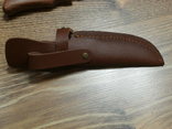 Охотничий нож Herbertz ALSI 420 + кожаные ножны   Реплика, фото №4
