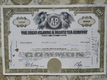 США акции, 1965г THE GREAT ATLANTIC &amp; PACIFIC TEA COMPANY №97, фото №2