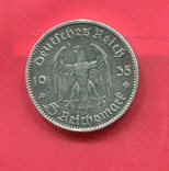Германия 5 марок 1936 ,,А,,  Кирха, фото №3