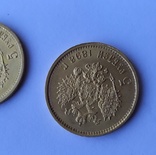Две золотых монеты Николая ll. 5 рублей 1898 , 1899, фото №4