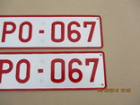 Номера на авто пара алюминий (437гр.), фото №4