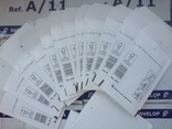 Бандерольный конверт А11 100х160, 50 шт, Польша, белые, фото №2