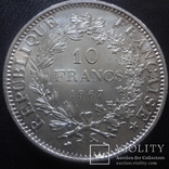 10 франков 1967 Франция   серебро    (3.4.8)~, фото №3