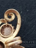 Женский золотой браслет украшенный гранатом, фото №5