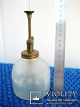 Старовинний пульвілізатор для одеколону, чи духів матового скла, фото №6