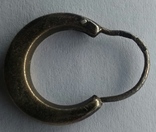 Серебряная сережка в позолоте 750 пр, фото №3