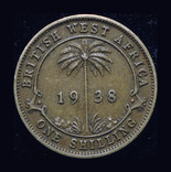 Британская Западная Африка шиллинг 1938, фото №2