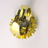 Кольцо со стразами "Аврора бореалис" с регулируемым размером, фото №5