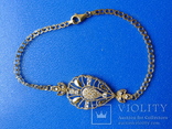 Женский набор 13,37 грамм (цепочка, браслет, кулон, кольцо, серьги), фото №3