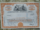 США акції, 1969р ABACUS FUND, INC. №153, фото №2