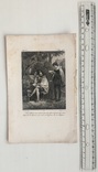 Старинная гравюра. 1820 год. По произведению Сервантеса. (20х12,8см.)., фото №6