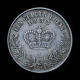 1 Рейнский Гульден 1833 L, Саксония-Мейнинген, фото №3