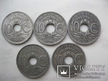 5 монет по 10 сантимов-довойна, фото №2
