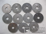 Небольшая погодовка-11 монет по 25 сантимов Франция довойна, фото №3