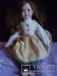 Кукла фарфоровая 43 см  Deko puppe, Германия, фото №3