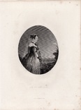 Старинная гравюра. 1830 год. Салирская невеста. (27,4х20,6см.)., фото №8