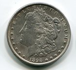 Морган Доллар 1898 г. Серебро. Монетный двор, фото №2