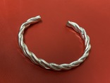 Винтажный серебрянный браслет с англии 835 проба  35.88 грам Клеймо, фото №3