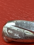 Винтажный серебрянный браслет с англии 835 проба  35.88 грам Клеймо, фото №8