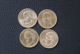  4-ре  1- дол. монеты США президенты, фото №2