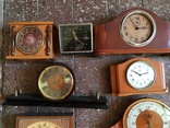 Настольные часы 15шт (на запчасти/реставрацию), фото №3