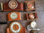 Настольные часы 15шт (на запчасти/реставрацию), фото №4
