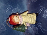 Новогодний декор - подвеска Девочка с елкой, фото №4