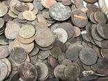 Копанные монеты разного периода,более 1 кг., фото №5