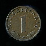 1 Рейхспфенниг 1938 А, Третий Рейх, numer zdjęcia 3