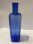 Синяя водочная бутылочка ,,Мъра на 4-ри бутылки.", фото №2