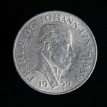 25 Шиллингов 1959 100 лет смерти Иоганна Австрийского (Серебро 0.800, 13г), Австрия, фото №3