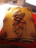 Винтажная деревянная шкатулка, ручная работа, фото №10