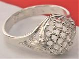 Кольцо перстень серебро 925 проба 2,22 грамма 18 размер без пробы, фото №4