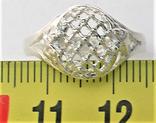 Кольцо перстень серебро 925 проба 2,22 грамма 18 размер без пробы, фото №5