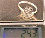 Кольцо перстень серебро 925 проба 2,43 грамма 19 размер, фото №8