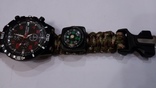Военные ,спортивные часы и браслет выживания из паракорда, photo number 5