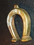 Подкова на удачу бронза брелок кулон миниатюра, фото №5
