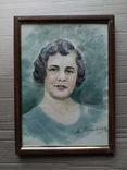 "Женский портрет"  б.акв. М.Муцельмахер., фото №2