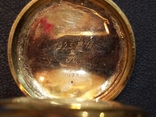 Часы карманные 1925 год старинные швейцарские золото проба, фото №4