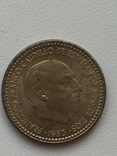 1 peseta 1953 Испания, фото №4