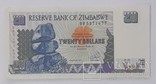 Зимбабве 20 долларов 1997 год, фото №2