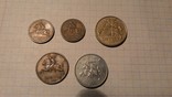 Монеты Литвы 12 штук. 10 центов 1925 года., фото №6