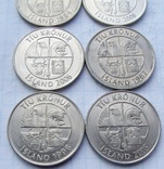 Исландия 10 крон, 6 монет 1984-2008 гг, без повтора, фото №4