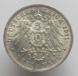 3 марки 1911 г. «F». Германия. Вюртемберг. Юбилей., фото №4