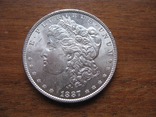 1 доллар 1887 года, фото №2