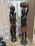 Африка статуетки з червоного дерева чоловік і жінка, фото №2