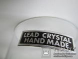 Стаканы 6 шт. LEAD Crystal. хрусталь- низ серебро. Hand made Italy, фото №8