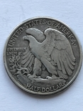 1/2 доллара США 1944 года серебро, фото №3