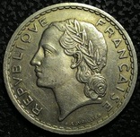 Франция 5 франков 1935 год никель, фото №2