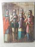Икона Святі Нонна,Петро Афонський,Марфа і Неонілла (XIX), фото №2